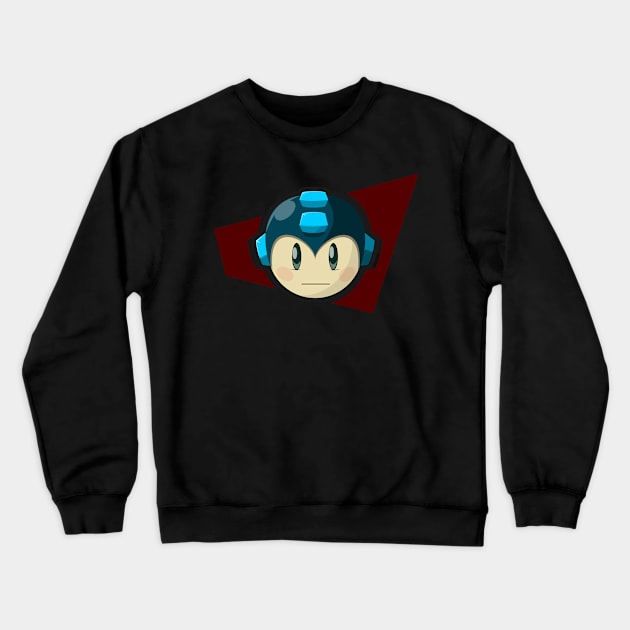 that little blue bomber Crewneck Sweatshirt by vhzc